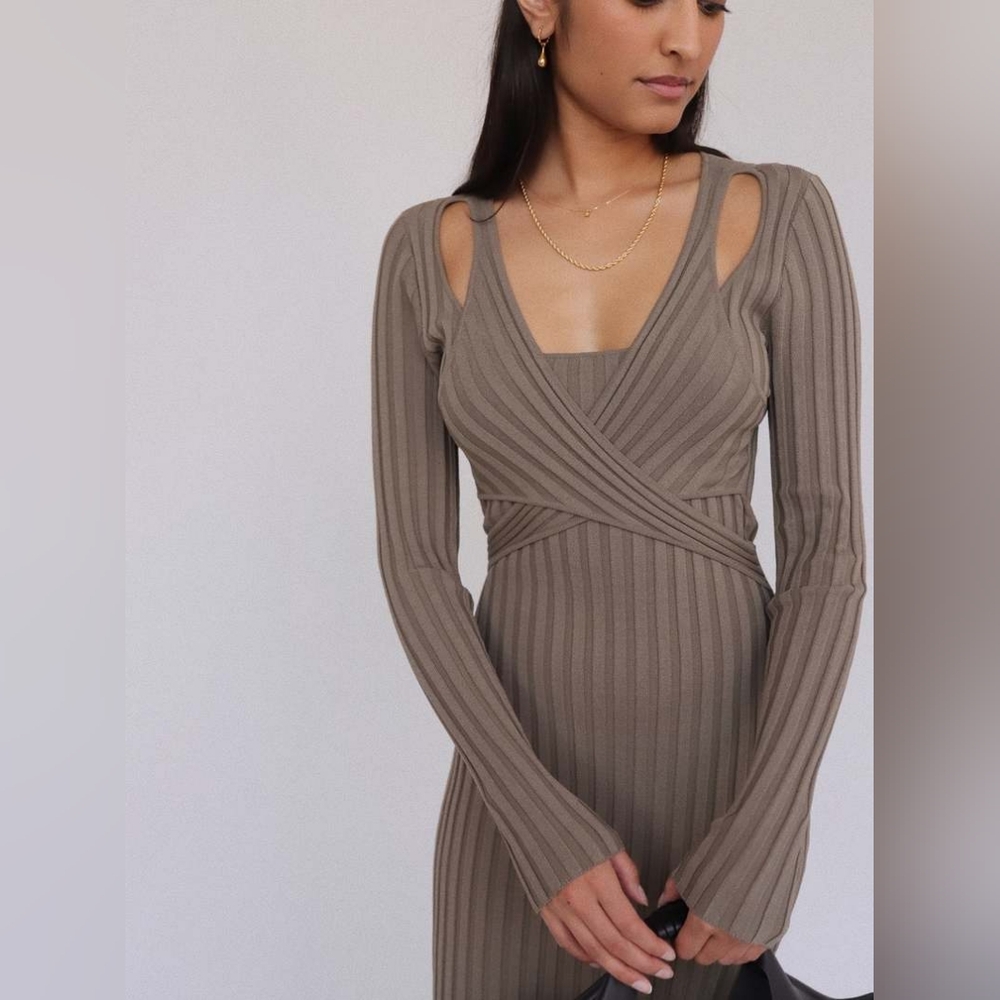 Significant Other Ribbed Alva Dress